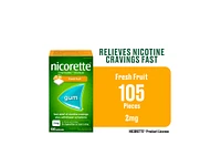 Nicorette Fresh Fruit Gum - 2mg - 105's