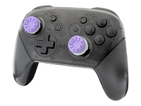 KontrolFreek FPS Freek Galaxy Gamepad Attachment Tip Pads for NINTENDO Switch Pro Controller - Purple On Silver - 2807-NP