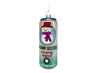 Christmas Forever Christmas Tree Ornament - Snowman Holiday Seltzer Can