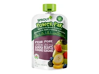 Sprout Organic Power Pak Puree - Pear with Superblend Berry Banana - 128ml