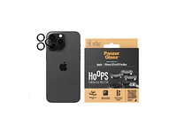 PanzerGlass Hoops Lens Protector for iPhone 15 Pro, 15 Pro Max - Black