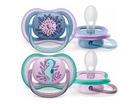 Philips Avent Ultra Air Pacifier Set - 6-18 Months - Puffer Fish / Sea Horse - 2 pack