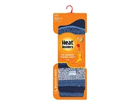 Heat Holders Lite Jacquard Striped Socks - Navy/Denim
