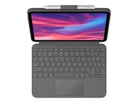 Logitech Combo Touch Keyboard and Folio Case for iPad 10th gen - Oxford Grey - 920-011433