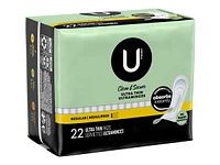 U by Kotex Clean & Secure Ultra Thin Sanitary Pads - Regular