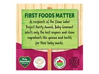 Baby Gourmet Puffies Quinoa and Lentil Puff Snacks - Strawberry Beet - 42g