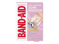 BAND-AID Skin-Flex Gentle Care Bandages - Assorted Sizes - 20's