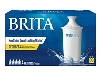 Brita Water Filter Pitcher Replacement Filters - 4s