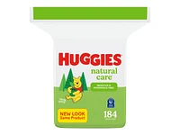 Huggies natural care Baby Cleaning Wipes - 184 Wipes