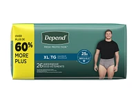 Depend Fresh Protection Incontinence Underwear for Men - Maximum - Extra Large