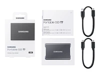 Samsung T7 Portable SSD - 1TB - Titan Gray - MU-PC1T0T/AM