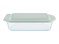 Pyrex Baking Dish with Lid - Oblong - Sage