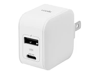 LOGiiX Power Plus 25 Duo Wall Charger - White - LGX-13306