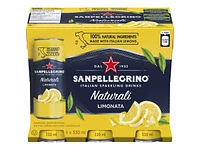 Sanpellegrino Naturali Sparkling Water - Limonata - 6 x 330ml