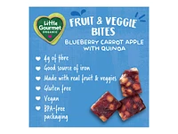 Little Gourmet Blueberry Carrot Apple with Quinoa - Fruit and Veggie Bites - 60g