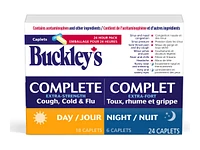 Buckley's Complete Extra-Strength Cough, Cold & Flu Day/Night Caplets - 24's