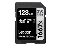 Lexar Professional 1667x SD Card - 128GB - LSD128CBNA1667