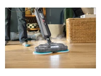 BISSELL SpinWave SmartSteam Stick Electric Mop - Titanium With Electric Blue Accents - 3712C