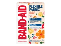 BAND-AID Flexible Fabric Bandages - Wildflower - Assorted - 30's