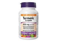 Webber Naturals Turmeric Curcumin Vegetarian Capsules - 3050mg - 60's