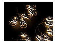 Danson Decor LED Light Chain - Snowman/Star/Mitten - Warm White - 10 Lights