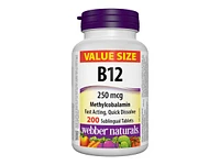 Webber Naturals Vitamin B12 - 250mcg - 200s