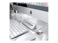 Satechi Aluminum USB 3.0 Hub and Card Reader - Silver -ST-3HCRS