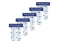 Avery Sign - Hand Washing Instructions - 5 pack