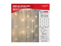 Danson Decor String Lights - Snowflake Curtain - 227 Lights