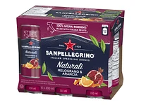 Sanpellegrino Naturali Sparkling Water - Melograno and Arancia - 6 x 330ml