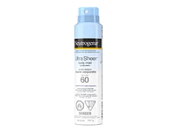 Neutrogena Ultra Sheer Body Mist Sunscreen - SPF 60 - 141g