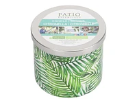 Patio Essentials Citronella Candle Glass - Assorted Leaves Pattern