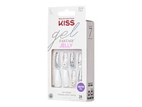 Kiss gel FANTASY Jelly Sculpted Nail Set - Long - Sweet Jelly - 28's