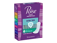 Poise Ultra Thin Regular Length Incontinence & Postpartum Pads With Wings - Light Absorbency - 72 Count