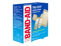 BAND-AID Tru-Stay Sheer Strips Comfort-Flex Bandages - Assorted - 80's