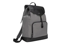 Targus Newport Drawstring Notebook Carrying Backpack - 15" - Grey - TSB96404GL