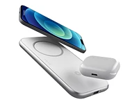 Zens Aluminium Series Wireless charging Pad - White - ZEDC16W00