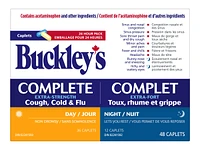 Buckley's Complete Extra Strength Cough, Cold & Flu Day/Night Caplets - 48's