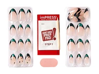 ImPRESS Press-on Manicure Premium False Nails Kit - Medium - Almond - Visions - 30's