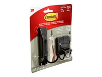 3M Command Large and Small Decorative Hooks - Matte Black - 3 piece