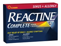 Reactine Complete Sinus + Allergy Tablets - 30s