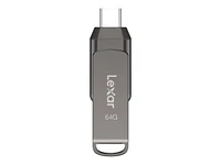 Lexar JumpDrive Dual Drive D400 USB 3.1 Flash Drive - 64GB - LJDD400064G-BNQNU