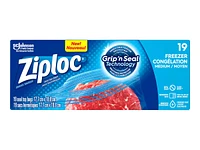 Ziploc Double Zip Freezer Bags - Medium - 19's