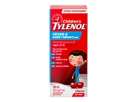 Tylenol* Children's Fever & Sore Throat Pain Suspension Liquid - 100ml� �