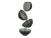 BIA Bowl Set - Black/White - 4 piece