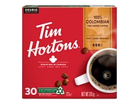 K-Cup Tim Hortons Coffee - 100% Colombian - 30s