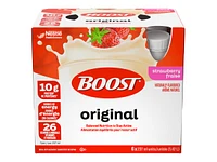 BOOST Original Protein Drink - Strawberry - 6 x 237ml