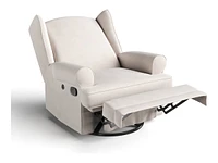 Storkcraft Serenity Wingback Upholstered Recline Armchair - Ivory