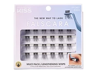 Kiss Falscara Lengthening Wisps Multipack - 24 piece - Black