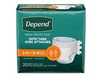 Depend Fresh Protection Unisex Incontinence Briefs - Maximum - Small/Medium - 20's